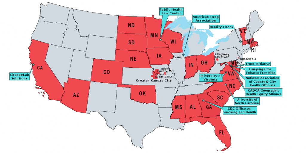 Map of partners