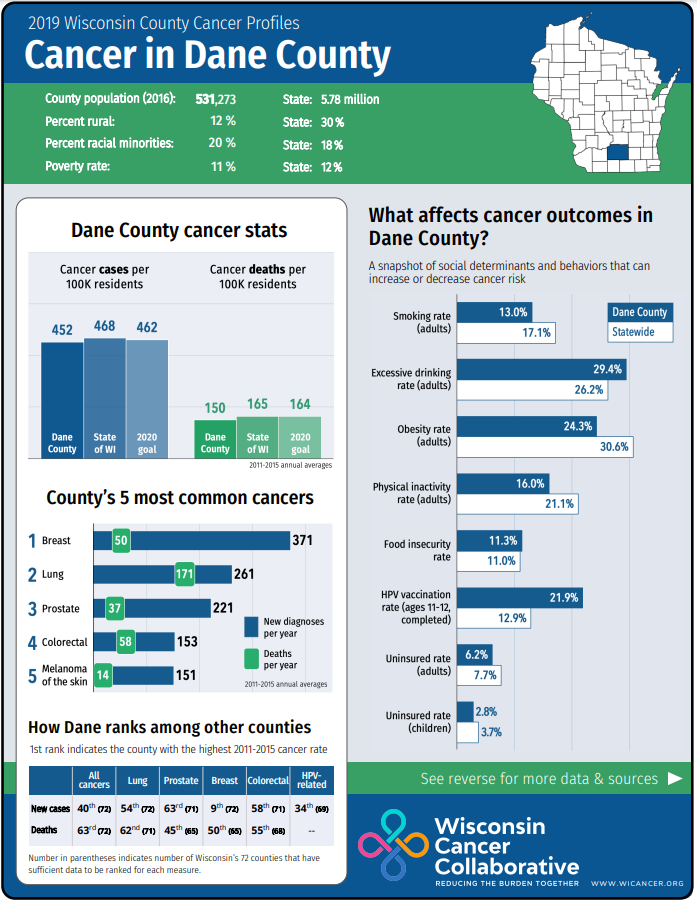 Wisconsin Dane County cancer stats