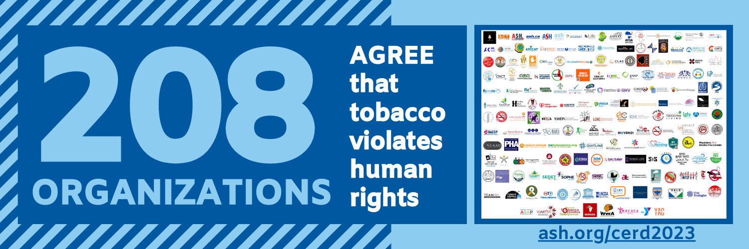 208 orgs agree that tobacco violates human rights